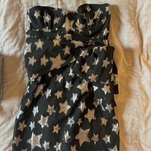 For Love and Lemons Revolve strapless bow dress XS